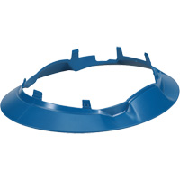 Bordure large compl&egrave;te &agrave; agrafe pour casque d'alpiniste RZRBack, bleu acier Distribution Jean Lapalme