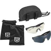 Ensemble de cache-œil pour lunettes de s&eacute;curit&eacute; MY6, Lentille Transparent/Fum&eacute;e, Antibu&eacute;e/Anti-&eacute;gratignures, ANSI Z87+ Distribution Jean Lapalme