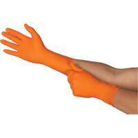 Gants jetables TOUCHNTUFF 93-800, 6,5/7, Latex/N&eacute;opr&egrave;ne/Nitrile, 23,6-mils, Sans poudre, Orange Distribution Jean Lapalme