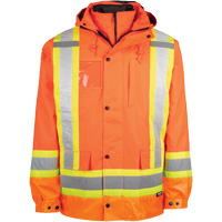 High-Visibility 7-in-1 Jacket, Polyester, High Visibility Orange, X-Small Distribution Jean Lapalme
