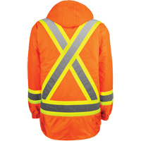 High-Visibility 7-in-1 Jacket, Polyester, High Visibility Orange, X-Small Distribution Jean Lapalme
