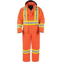 High-Visibility Lined Canvas Overalls, Small, High Visibility Orange Distribution Jean Lapalme