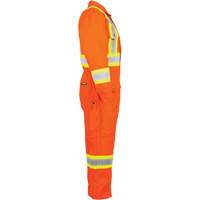 High-Visibility Lined Canvas Overalls, Small, High Visibility Orange Distribution Jean Lapalme