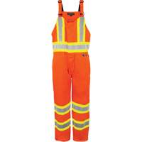Salopette non doubl&eacute;e haute visibilit&eacute;, T-petit, Orange haute visibilit&eacute; Distribution Jean Lapalme
