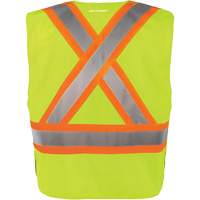 High-Visibility 5-Point Tear Away Vest, High Visibility Orange, Medium/Small, Polyester Distribution Jean Lapalme