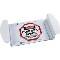 Panneau pour trou d'homme "Danger Confined Space Permit Required For Entry", 21" x 30", Polystyr&egrave;ne, Anglais Distribution Jean Lapalme