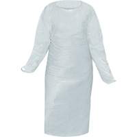 Blouse CoverMe avec passe-pouces, Taille unique, Blanc, Poly&eacute;thyl&egrave;ne Distribution Jean Lapalme