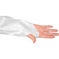 Blouse CoverMe avec passe-pouces, Taille unique, Blanc, Poly&eacute;thyl&egrave;ne Distribution Jean Lapalme