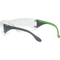 Adapt Lite Grey/Green Safety Glasses, Clear Lens, Anti-Fog/Anti-Scratch, ANSI Z87+/Meets/Exceeds CSA Z94.3 Distribution Jean Lapalme