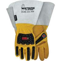 Storm Trooper Water-Resistant Gloves, Small, Cowhide Palm, Gauntlet Cuff Distribution Jean Lapalme