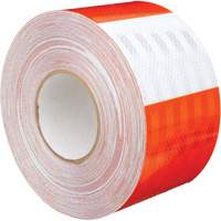 High Intensity Grade Flexible Work Zone Sheeting 382VHIP, 5" W x 150' L, Orange and White Distribution Jean Lapalme
