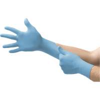 Gants jetables Vesatility 92-134 MICROFLEX, 5.5/6/T-petit, Nitrile, 2,76-mil/3,94-mil, Sans poudre, Bleu, Classe 2 Distribution Jean Lapalme