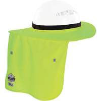 Bordure FR vert lime pour casque de chantier avec cache-cou Distribution Jean Lapalme