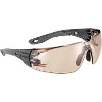 RUSH+ 2.0 M/L Safety Glasses with Black & Grey Frame, Copper Lens, Anti-Fog/Anti-Scratch, ANSI Z87+ Distribution Jean Lapalme