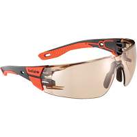 RUSH+ 2.0 M/L Safety Glasses with Black & Red Frame, Copper Lens, Anti-Fog/Anti-Scratch, ANSI Z87+ Distribution Jean Lapalme