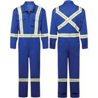 Avenger 9 oz FR Coveralls, Style 109, Men's, Royal Blue, Size 34 Distribution Jean Lapalme