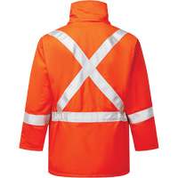 Parka isol&eacute; de 9 oz Haute visibilit&eacute; Avenger, style 515, Hommes, T-petit, Orange Distribution Jean Lapalme