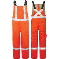 Salopette isol&eacute;e haute visibilit&eacute; de 9 oz Avenger, style 525, Hommes, T-petit, Orange Distribution Jean Lapalme