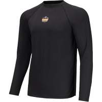 Long Sleeve Lightweight Base Layer Shirt, Men's/Women's, Medium, Black Distribution Jean Lapalme
