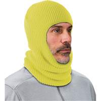 Masque balaclava pour cong&eacute;lateur en tricot c&ocirc;tel&eacute; &agrave; 2 couches N-Ferno, Acrylique, Vert lime haute visibilit&eacute; Distribution Jean Lapalme