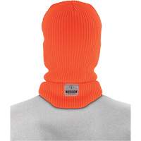 Masque balaclava pour cong&eacute;lateur en tricot c&ocirc;tel&eacute; &agrave; 2 couches N-Ferno, Acrylique, Orange Distribution Jean Lapalme