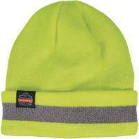 N-Ferno&reg; Reflective, Cuffed Rib Knit Winter Hat, Acrylic Lining, One Size, High-Visibility Lime Green Distribution Jean Lapalme