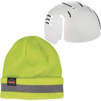 N-Ferno&reg; Reflective Rib Knit Winter Hat & Bump Cap Insert, Acrylic Lining, Medium/Small, High-Visibility Lime Green Distribution Jean Lapalme
