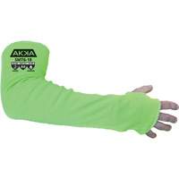 High Cut-Protection Sleeve, HPPE/Polyester/Spandex/Stainless Steel, 18", ASTM ANSI Level A6/EN 388 Level F, Green Distribution Jean Lapalme