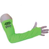 High Cut-Protection Sleeve, HPPE/Polyester/Spandex/Stainless Steel, 22", ASTM ANSI Level A6/EN 388 Level F, Green Distribution Jean Lapalme