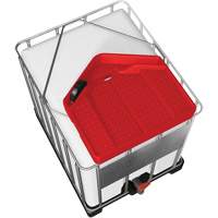 Grand entonnoir rouge en poly&eacute;thyl&egrave;ne r&eacute;sistant aux produits chimiques pour GRV, capacit&eacute; de 3,9 gal. Distribution Jean Lapalme