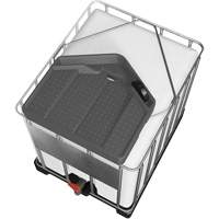 Grand entonnoir gris en poly&eacute;thyl&egrave;ne r&eacute;sistant aux produits chimiques pour GRV, capacit&eacute; de 3,9 gal. Distribution Jean Lapalme