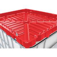 Entonnoir GRV pleine grandeur de 30 gal en poly&eacute;thyl&egrave;ne rouge r&eacute;sistant aux produits chimiques Distribution Jean Lapalme