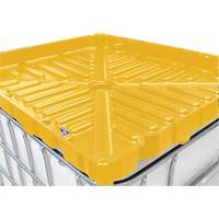 Entonnoir GRV pleine grandeur de 30 gal en poly&eacute;thyl&egrave;ne jaune r&eacute;sistant aux produits chimiques Distribution Jean Lapalme