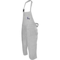 Tablier de soudage en cuir, Salopette &agrave; jambes fendues, 36" lo, Gris perle Distribution Jean Lapalme