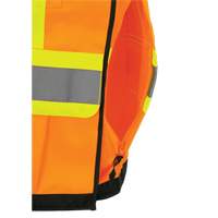 Veste d'arpenteur d&eacute;chirable en 5 points Pioneer 6750, Orange haute visibilit&eacute;, Petit, Poly-coton Distribution Jean Lapalme