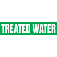 Marqueurs de tuyau "Tower Water Return", Autocollant, 4" h x 24" la, Blanc/vert Distribution Jean Lapalme