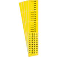 Marqueurs de tuyau PSI, Autocollant, 2-1/4" h x 2-3/4" la, Noir sur jaune Distribution Jean Lapalme