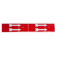 Marqueur de tuyau  Arrow, Autocollant, 1-1/8" h x 7" la, Noir sur jaune Distribution Jean Lapalme