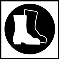 &eacute;tiquettes avec pictogramme Right to Know - Bottes, Vinyle, Feuille, 5/8" lo x 3/4" la Distribution Jean Lapalme