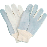 Gants de travail &agrave; index complet d'usage standard, Grand, Paume en Cuir de vache refendu Distribution Jean Lapalme