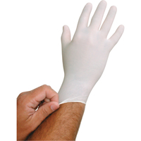 Gants jetables BioTek QRP, Grand, Latex, 6 mils, Sans poudre, Blanc Distribution Jean Lapalme