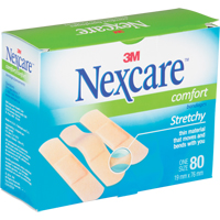 Nexcare Comfort Strips, Rectangular/Square, 3", Fabric, Sterile Distribution Jean Lapalme