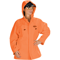 Hurricane Flame Retardant/Oil Resistant Rain Suits - Jacket, 4X-Large, High Visibility Orange Distribution Jean Lapalme