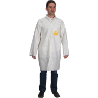 Sarrau de laboratoire ProShield 60, Microporeux/Polypropyl&egrave;ne, Blanc, Moyen Distribution Jean Lapalme