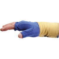 Doublure de gant sans doigts avec retenue au poignet, Taille T-petit, Paume Poly-coton Distribution Jean Lapalme