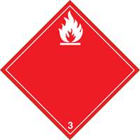 Plaque-&eacute;tiquette TMD liquides inflammables, Plastique Distribution Jean Lapalme