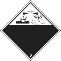 Plaque-&eacute;tiquette TMD mati&egrave;res corrisives, Plastique Distribution Jean Lapalme