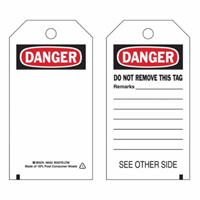 &eacute;tiquettes de s&eacute;curit&eacute; auto-plastifiantes, Polyester, 3" la x 5-3/4" h, Anglais Distribution Jean Lapalme