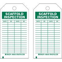 Inspection Record Tags, Polyester, 4" W x 7" H, English Distribution Jean Lapalme