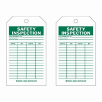 Safety Inspection Tags, Polyester, 4" W x 7" H, English Distribution Jean Lapalme